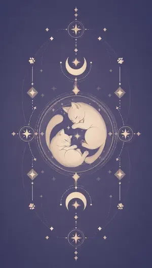 Cat Tarot Card back