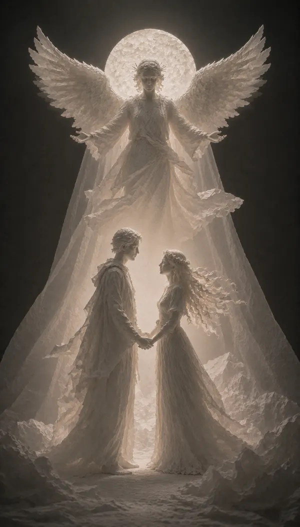 Paper Realm Tarot The Lovers